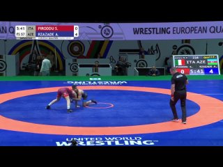 Euro OG 2024 57kg Simone Vincenzo PIRODDU (ITA) vs. Aliabbas RZAZADE (AZE)