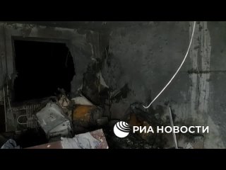 Кадры с места обстрела в Донецке, где были ранены 3 мирных жителя
