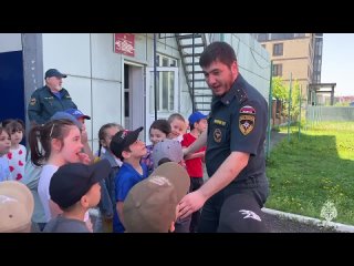В гостях у пожарных МЧС России побывали ребята из детского сада