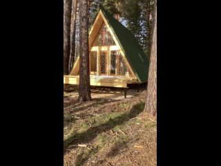 Video by A_frame_russian - Дом шалаш  треугольный дом