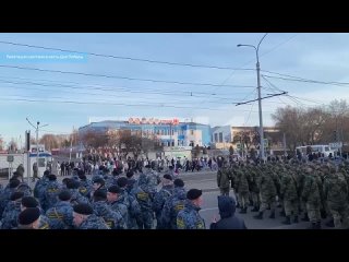 Репетиция праздничного шествия в честь Дня Победы началась в Красноярске