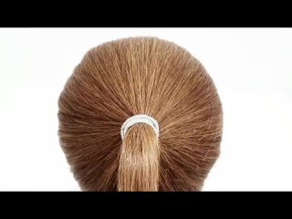 3 ПУЧКА НА КОРОТКИЕ ВОЛОСЫ ЗА СЕКУНД. 3 BUNS FOR SHORT HAIR IN SECONDS.
