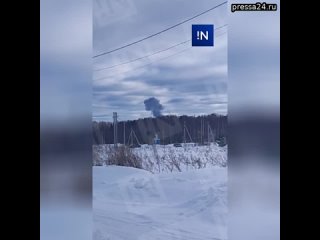 Самолет с горящим двигателем попытался совершить посадку на аэродроме в Ивановской области.   В наст