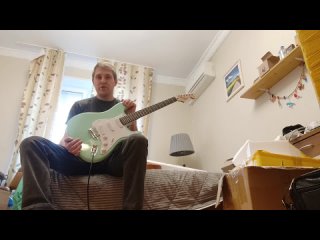 Обзор звука китайской реплики Fender Stratocaster Surf Green накладка грифа палисандр