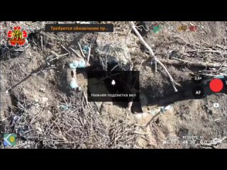 The work of the crew of the UAV 56 obSpN with discharges on the dugouts of the Armed Forces of Ukraine