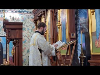 Евангелие в Лазареву субботу. диакон отец Дмитрий Юферов
