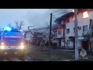 тушение пожара в Зернограде