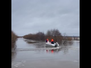 Дорога в Коромыслово в Великоустюгском округе затоплена. Жители населённого пункта обеспечены продуктами. Также выставлен кругло