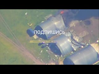 Снос ангаров ВСУ с БПЛА на севере Днепропетровска расчетом ОТРК “Искандер“