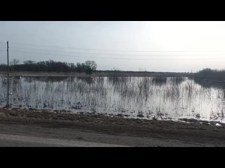 В связи с переливом воды через проезжую часть, ограничено движение транспорта на участке со 2 по 3 км автодороги Ишим  Синицин