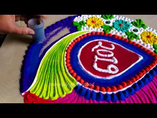 Happy New year rangoli design   welcome 2019 rangoli #680