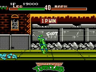 Teenage Mutant Ninja Turtles Tournament Fighters (NES) - Полное прохождение игры