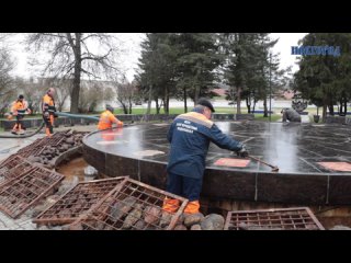 Новгородские фонтаны вовсю готовятся к летнему сезону