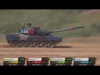 Танковый биатлон. Китайский танк против Русского.