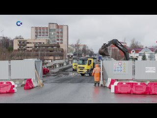 Работы на мосту на улице Мерецкова в Петрозаводске начались