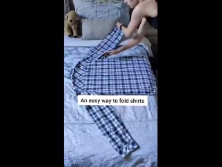 Как правильно складывать рубашку