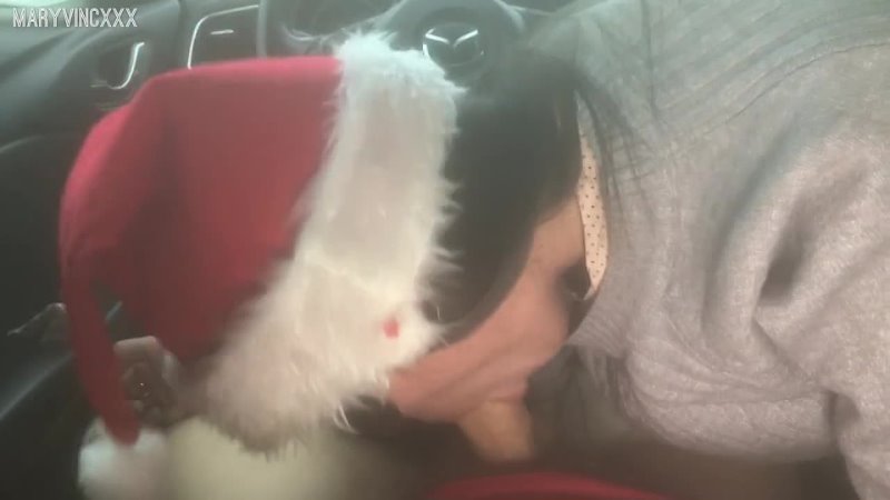 Cum Swallow for Xmas in the car Mary Vinc