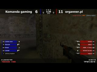 Stream cs 1.6 //  -vs- komanda gaming // Semifinal winner's bracket from TFWC 2015