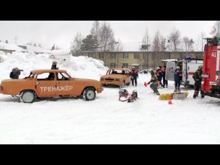 Экстренные службы Ноябрьска отработали действия по ликвидации последствий ДТП