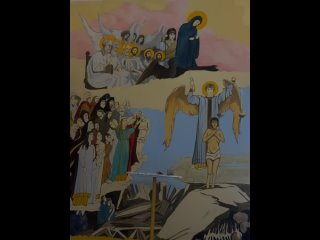 Храм святой Татьяны при ПГУ расписывает художник Денис Коробкин. «Страшный суд» переносит с эскиза на стены уже неделю