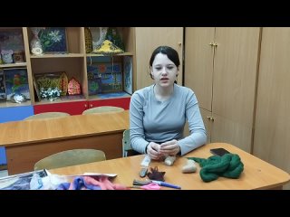 Кидярова Анна, 13 лет.  работа  “Русские валенки“, студия “Валяние из шерсти“, руководитель Перкова А.Д.