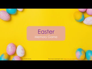 Easter Memory Game