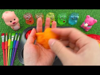 Satisfying Video l Kinetic Sand Square Rainbow Cake Cutting ASMR   Making By ODD Rainbow