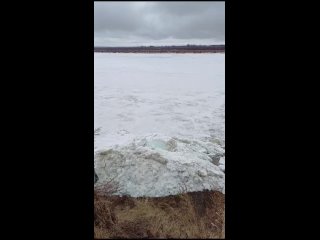 ️ Подвижки льда на Томи наблюдаются в районе села Яр Томского района