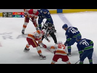 Драка НХЛ: Расмус Андерссон - Нильс Хогландер
