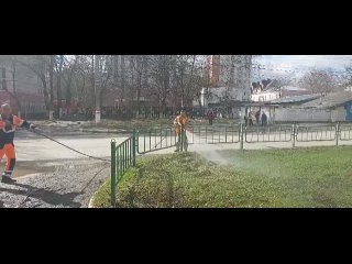 В столице Мордовии ремонтируют и отмывают придорожные турникеты