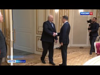 Сегодня президент Беларуси Александр Лукашенко встретился в Минске с губернатором Поморья Александром Цыбульским