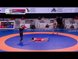 Asian OG2024 77kg 1_2 Rui LIU (CHN) vs. Amin Yavar KAVIYANINEJAD (IRI)