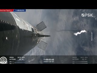 SpaceX сообщила о потере сверхтяжелой ракеты-носителя Starship во время третьего испытательного полета