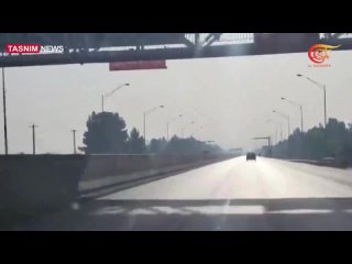 #Video | Colegas de la Agencia de noticias Tasnim recorren carreteras y espacios cercanos a las zonas supuestamente atacadas y m