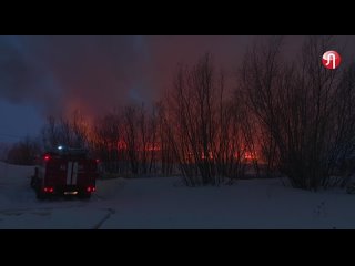 В Пуровском районе ЯНАО сгорела “деревяшка“