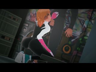 Spider Gwen blowjob