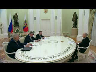 Встреча Владимира Путина и Леонида Слуцкого