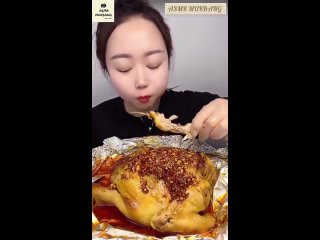 ASMR MUKBANG ASMR MUKBANG CHINESE MUKBANG ASMR SPICY BIG CHICKEN, SPICY ENOKI MUSHROOMS, LARGE BEEF STEAK