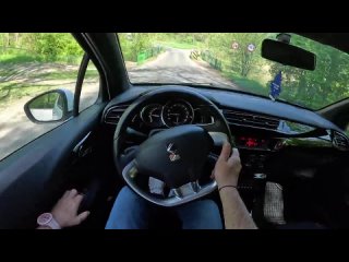 2014 DS 3 1.2 PureTech 82HP |0-100| POV Test Drive #1683 Joe Black