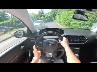 2016 Peugeot 308 II SW 1.2 PureTech 130HP |0-100| POV Test Drive #1761 Joe Black