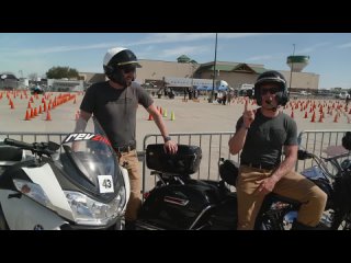 Police Motorcycle Competition! BMW R1200 RT-P vs. Harley-Davidson Road King _ Common Tread XP.mp4