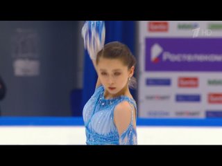 Камила Валиева КП, финал кубка России 2020/2021 (первый канал)