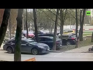 Moment of Moscow car blast captured on CCTV