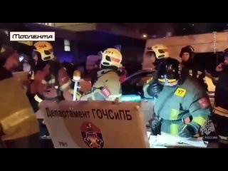 Крупный пожар третьего ранга на севере Москвы