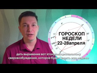 Краткий астрологический прогноз на неделю с 22 по 28 апреля от Павла Чудинова