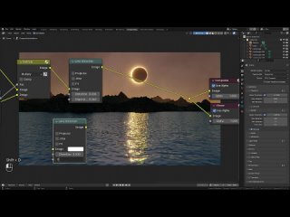 Blender Tutorial - Creating An Eclipse Lake Environment In 20 Min