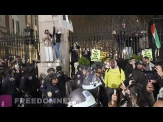 Le proteste pro-palestinesi da parte di studenti e simpatizzanti della Columbia University di New York si sono fortemente intens