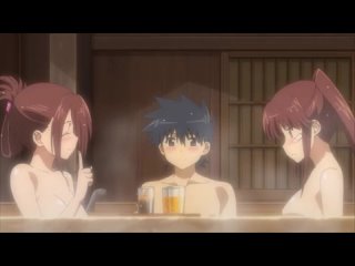 Малолетние школьники развратничают в бане) “Поцелуй сестер“ OVA 18+