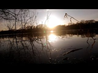 закат солнца на  реке белой апрель 2024