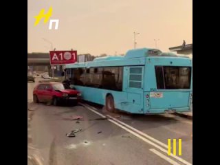 Серьезное ДТП на Пулковском шоссе
